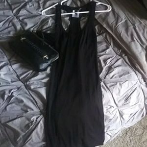 BCBG MaxAzria Black ribbed tank top dress